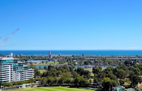 water VIEW -Phillip Bay + Albert Park Lake, from multiple rooms in our apartment