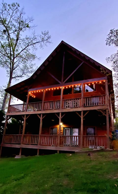 Back of Cabin facing mountains