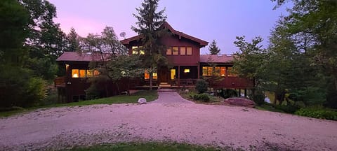 The main Lake house entrance of Grace Woods. 