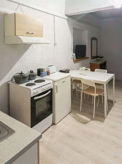 Open-plan space, complete with a smart TV