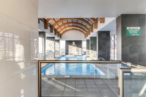 Indoor pool, seasonal outdoor pool