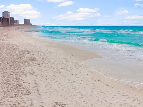Beach nearby, white sand