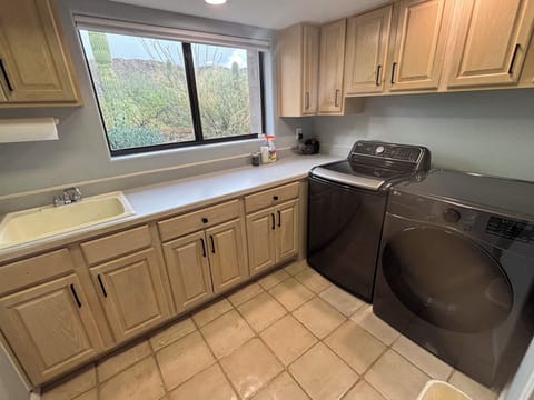 The laundry with a view.