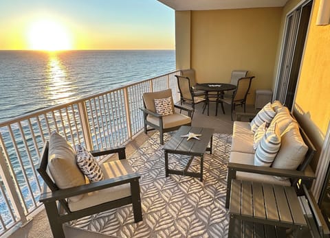 Grab a drink, relax, and watch an amazing sunset from our balcony over the ocean