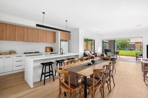 Open Kitchen, Dining & Living Room