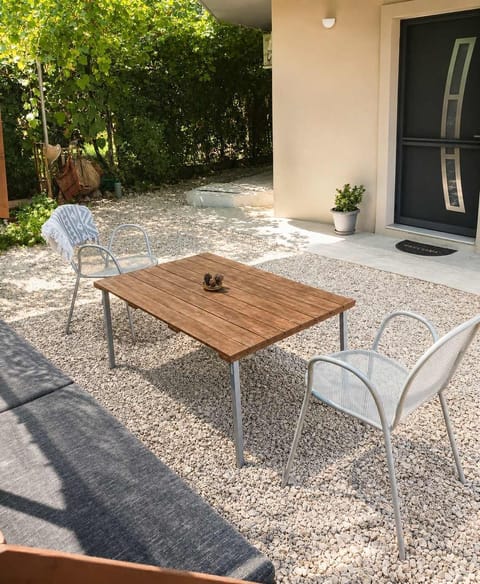 Relax in the comfy sitting area under the warm glow of the sun light