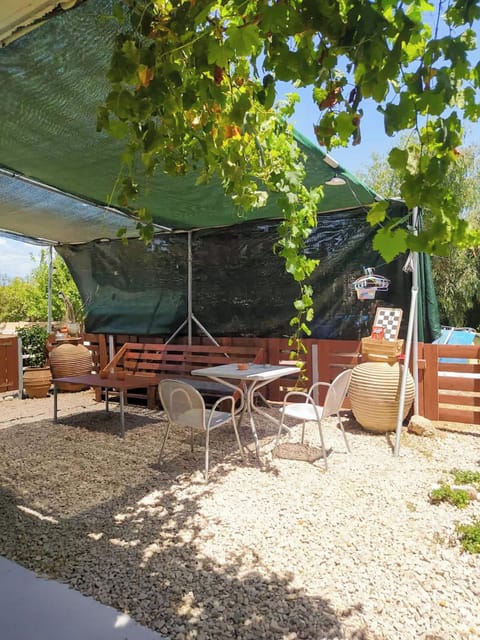 Comfy exterior sitting area