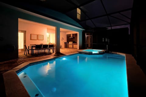 Pool at night