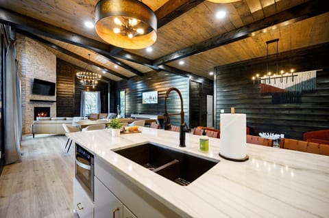 As you enter the Main House, you will be greeted by the open living-dining areas.