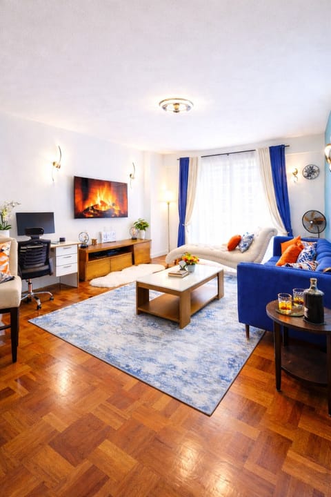 Bright and cosy modern living room