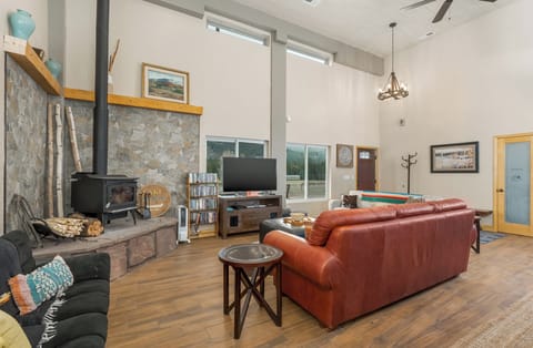 TV, DVD player, books