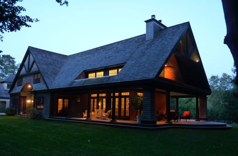 EXTERIOR AT DUSK