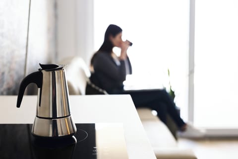 Premium Apartment, Balcony, Lake View | Private kitchen | Fridge, microwave, oven, stovetop