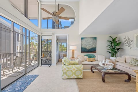 Luxury condo with open layout and high ceilings throughout.