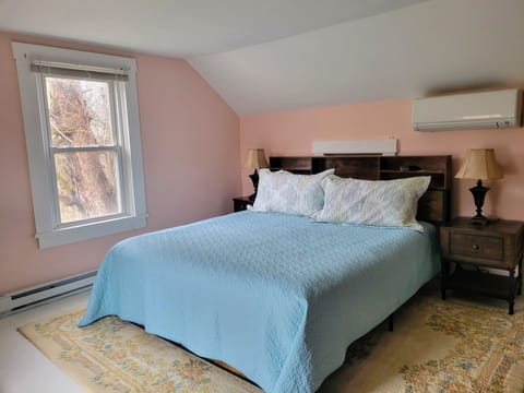 Spatious second floor master bedroom with Sleep Number king bed.