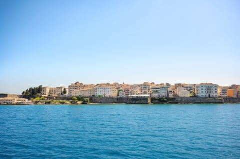 Corfu old Town as seen from the sea