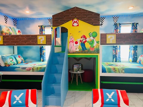 Super-Mario themed kids bedroom!