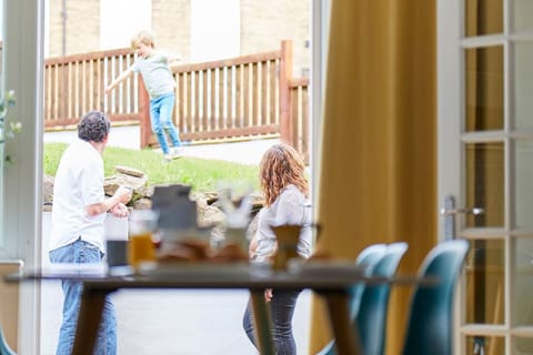 Enjoy the sunshine in the private garden area.