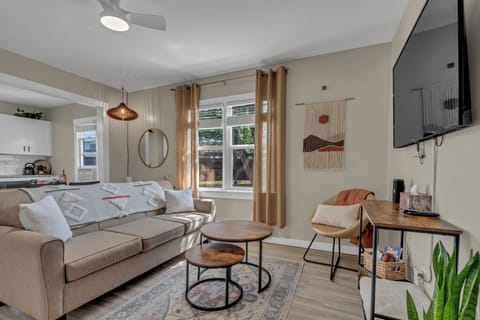 Living room with Queen Sofa bed