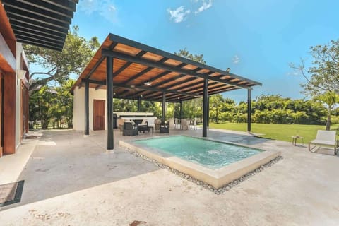 Private patio perfect for working out, firing up the BBQ, or taking a refreshing dip! 
