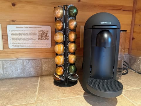Nespresso coffee makes for a perfect morning on the back porch.