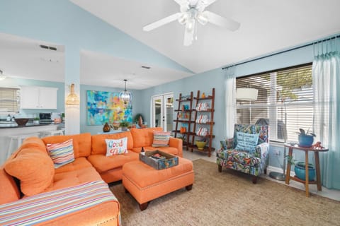 House, Courtyard View | Living area | 65-inch Smart TV with digital channels, Netflix, Hulu