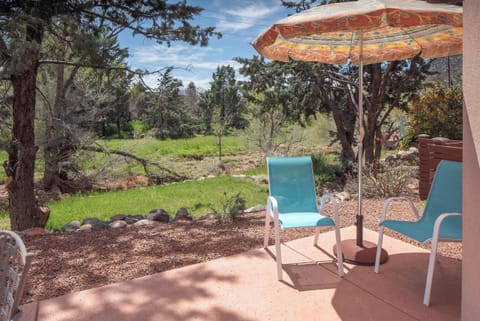Scenic desert views from back porch