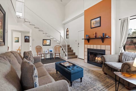 Spacious living area for relaxing and enjoying company.