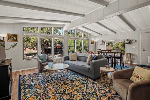 Bright and airy living space. Unwind after a day of exploring the area.