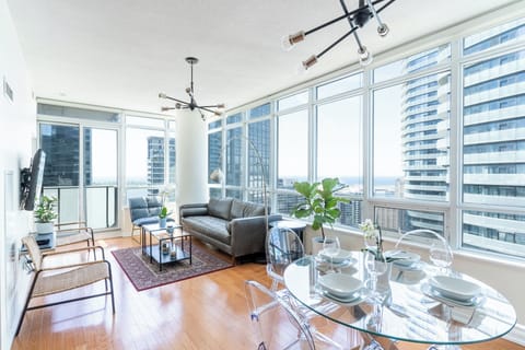 Deluxe Condo, Balcony | Living area