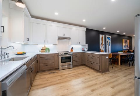 Enter the Townhouse from Covered Parking into the Main Level Kitchen