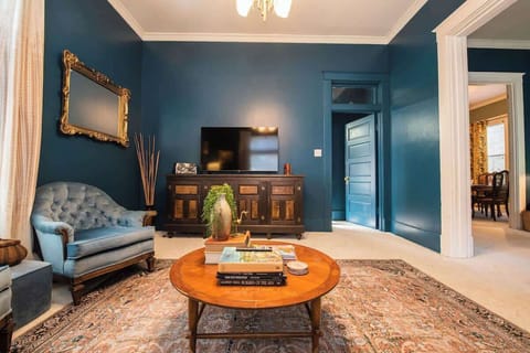 Enjoy movie nights from plush seating in the stylish living space.