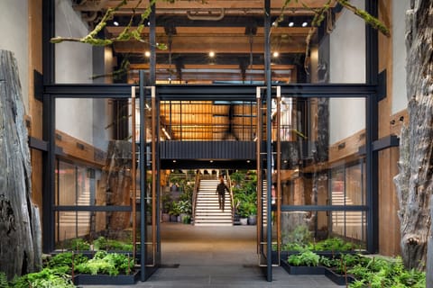 Interior entrance