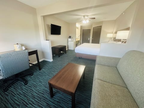 Suite, 1 King Bed | Premium bedding, desk, laptop workspace, blackout drapes