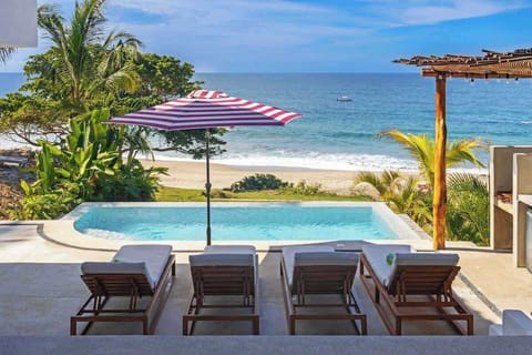 Pool with ocean view