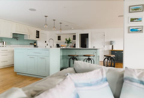 Heron House, Newquay. First floor: The open-plan living space blends effortlessly