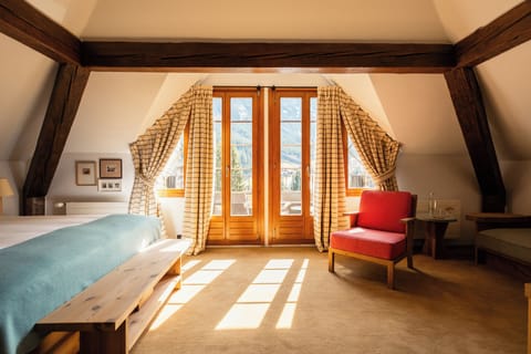 Junior Suite (Attic, Family, Jungfrau View) | Premium bedding, pillowtop beds, minibar, in-room safe