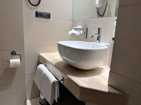 Shower, rainfall showerhead, hair dryer, bidet