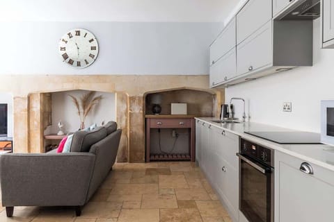 Open-plan kitchen and living area