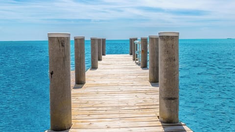 Oceanfront dockage with Fish cleaning station