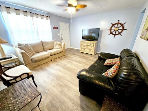 Living room with flat screen TV