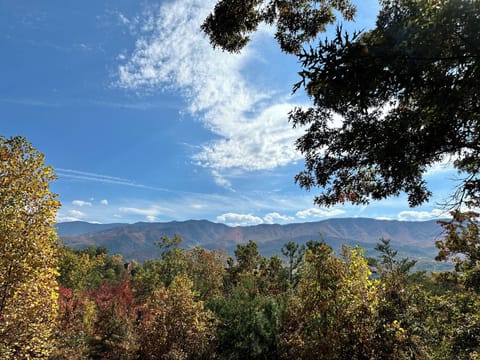 View of the Smoky Mountains from deck