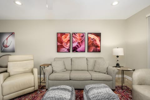 Upscale leather furniture.