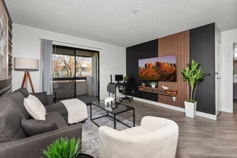 A comfortable space to relax, read, or watch TV.
