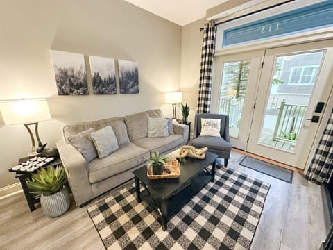 Living room with queen size sleeper sofa