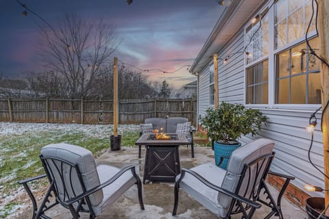 The fire pit is a guest favorite