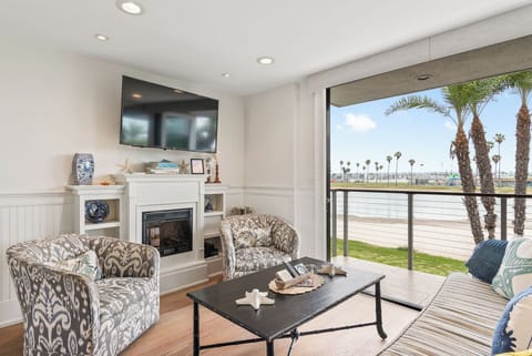 Bright Open Living Room Right on The Bay