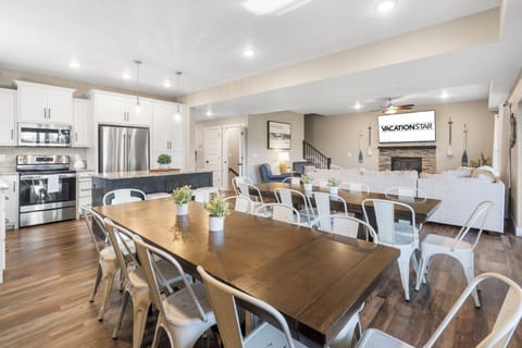 The Open Floor Plan on the Main Level Keeps Everyone in the Conversation!