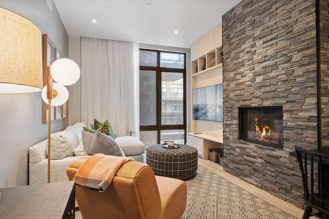 Living Room | Deer Hollow Hideaway in Deer Valley, Utah by Luxus Vacation Properties .