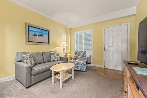 Living Area with Queen Sleeper Sofa